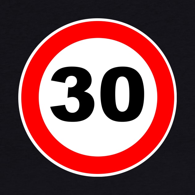 30th Birthday Gift Road Sign anniversary 30 jubilee gifts by Shirtbubble